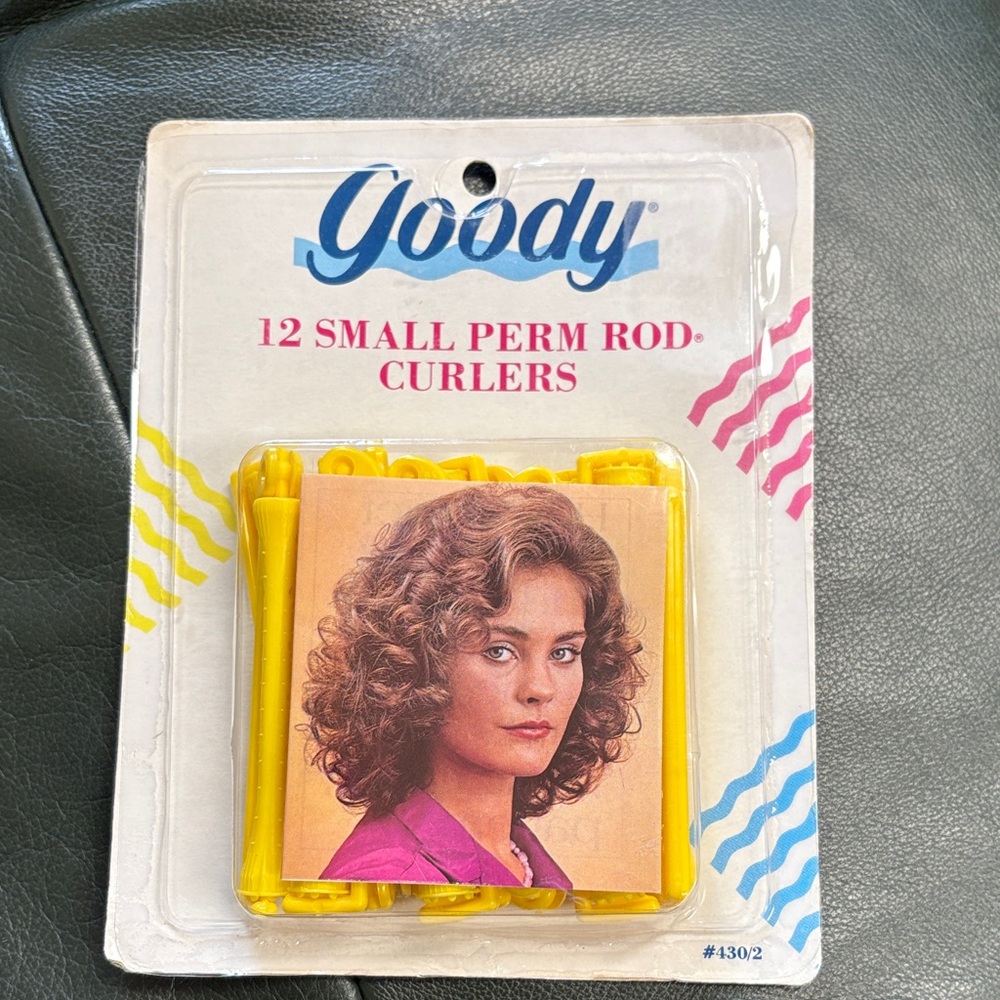 Vintage Goody Yellow Small Perm Rod Curlers